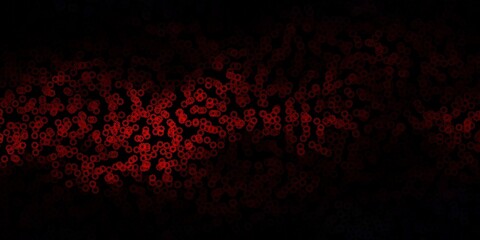 Dark red vector pattern with spheres.