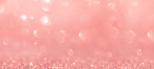 Colorful bokeh pink pastel with soft light abstract background