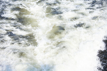 water flowing into the sea