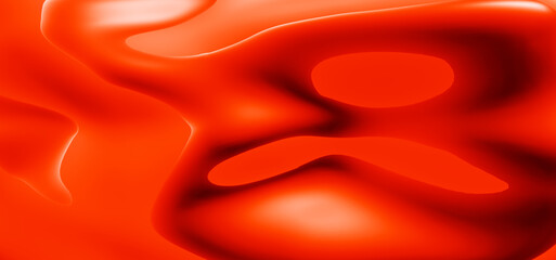 Render with abstract red orange floating background