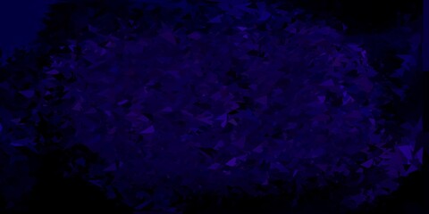 Dark purple vector abstract triangle template.