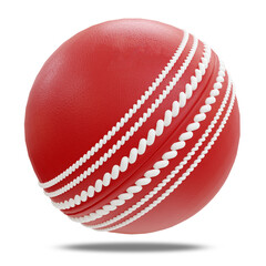 3d realistic Cricket Ball 3d rendering isolated
