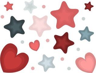 seamless pattern with hearts