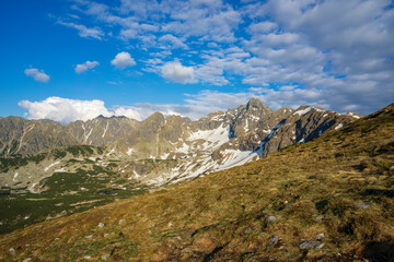 Fototapeta na wymiar Mountain landscape in the High Tatras.