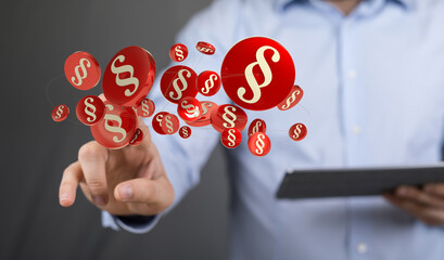 Labor Law Lawyer Legal Business Internet Technology Concept
