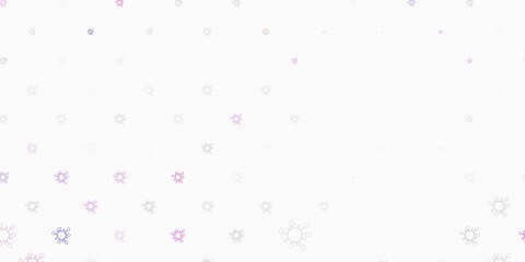 Dark gray vector texture with disease symbols.