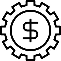 money gear icon