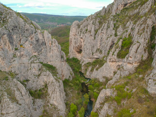 Nisevac natural gorge in Serbia