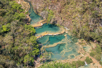 Natürliche Pools in Semuc Champey, Guatemala