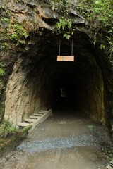 Tunnels of the old train crossing in the city of Sumidouro RJ
