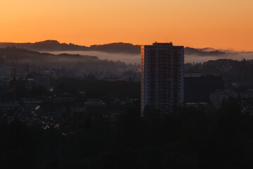 Sonnenaufgang in Graz