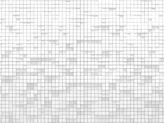 White cubes structure. Abstract futuristic background.