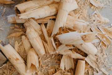 Woodworking process, making wooden pipe, didgeridoo 