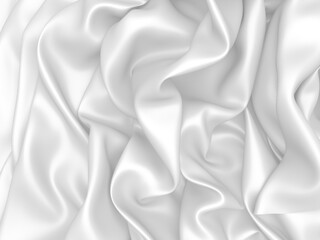 Obraz premium White fabric texture background. Luxury cloth background
