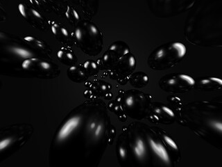 Silver shiny globes spheres design background