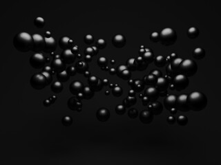 Silver shiny globes spheres design background