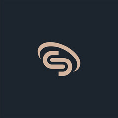 S Logo.S Letter Icon Design Vector Illustration.