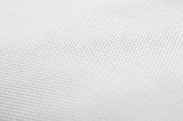 White canvas fabric, abstract background.
