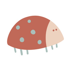 Isolated vector illustration of a bug for decoration