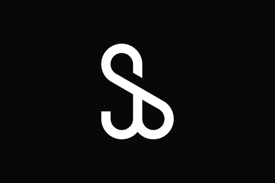 SJ logo letter design on luxury background. JS logo monogram initials letter concept. SJ icon logo design. JS elegant and Professional letter icon design on black background. J S SJ JS