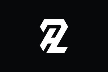 ZH logo letter design on luxury background. HZ logo monogram initials letter concept. ZH icon logo design. HZ elegant and Professional letter icon design on black background. Z H HZ ZH