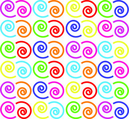 Fototapeta na wymiar seamless pattern with colorful circles