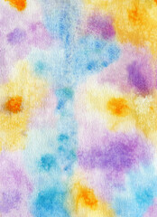 Decorative background. Watercolor drawing. Handmade.