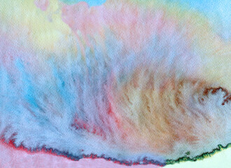 Decorative background. Watercolor drawing. Handmade.
