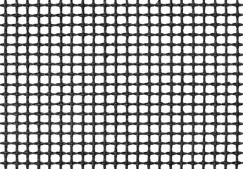 Black mesh grid on white background