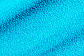 Wrinkled turquoise blue crepe paper background texture - obrazy, fototapety, plakaty