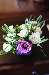 Wedding flower by groom
