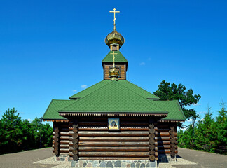 The Orthodox Church of St. Antoni and Teodozjusz Pieczerski located in the hermitage called Skit near the village of Odrynki in Podlasie, Poland.