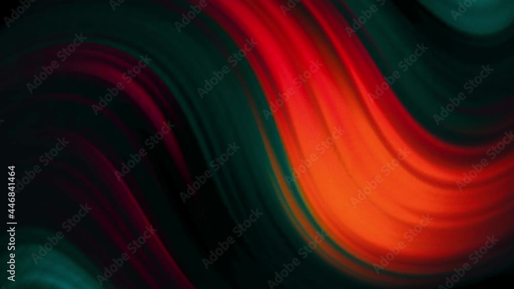 Poster abstract gradient flowing waves of dark colors, seamless loop. motion. curved colorful texture with 