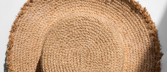 Straw hat background texture wallpaper