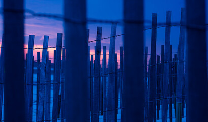 Fence in Sunset