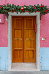 Burano Christmas Decor Door