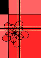 background with ribbon
