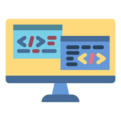 programing flat icon