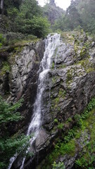 chute d'eau, eau, nature, rocher, paysage, cascade, rocher, forêt, montagne
