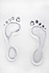 Diabetic foot made of sugar
