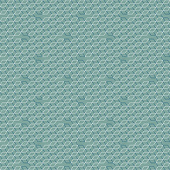 Seamless geometric linear pattern mesh. Modern stylish vector texture background in cyan, blue and white. Monochrome pattern for wallpaper, wrapping paper, web backgrounds and prints.