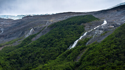 Heim glacier waterfalls, Argentina