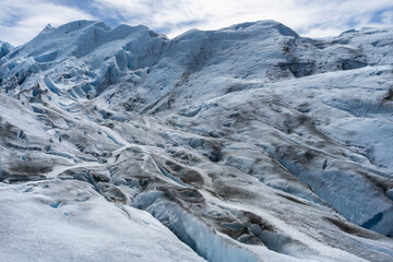 On the ice of the Perito Moreno glacier