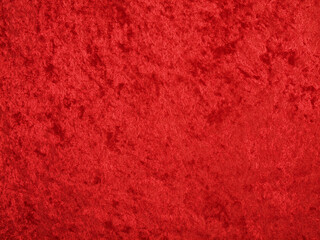 Closeup of red velvet cloth background