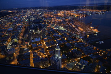 Naklejka premium view at night