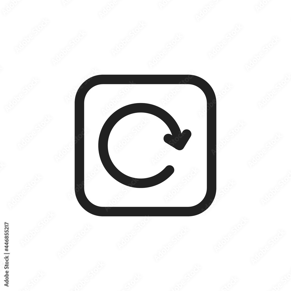 Poster refresh icon, refresh icon vector, in trendy flat style isolated on white background. refresh icon i