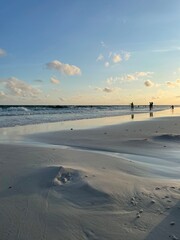 Summertime sunset on Florida beach 