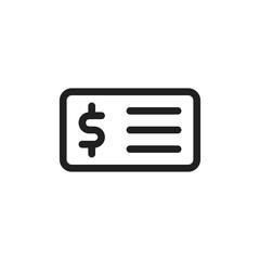 Dollar bill icon. Trendy Dollar bill logo concept on white background from e-commerce and payment collection
