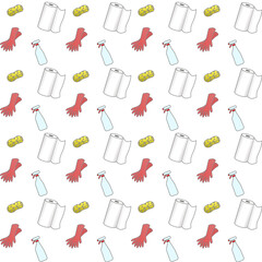 Pattern of objects for cleaning