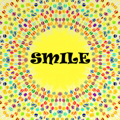 Colorful Motivational Image with Writing, Inspirational Quote, Positive Thinking Theme
